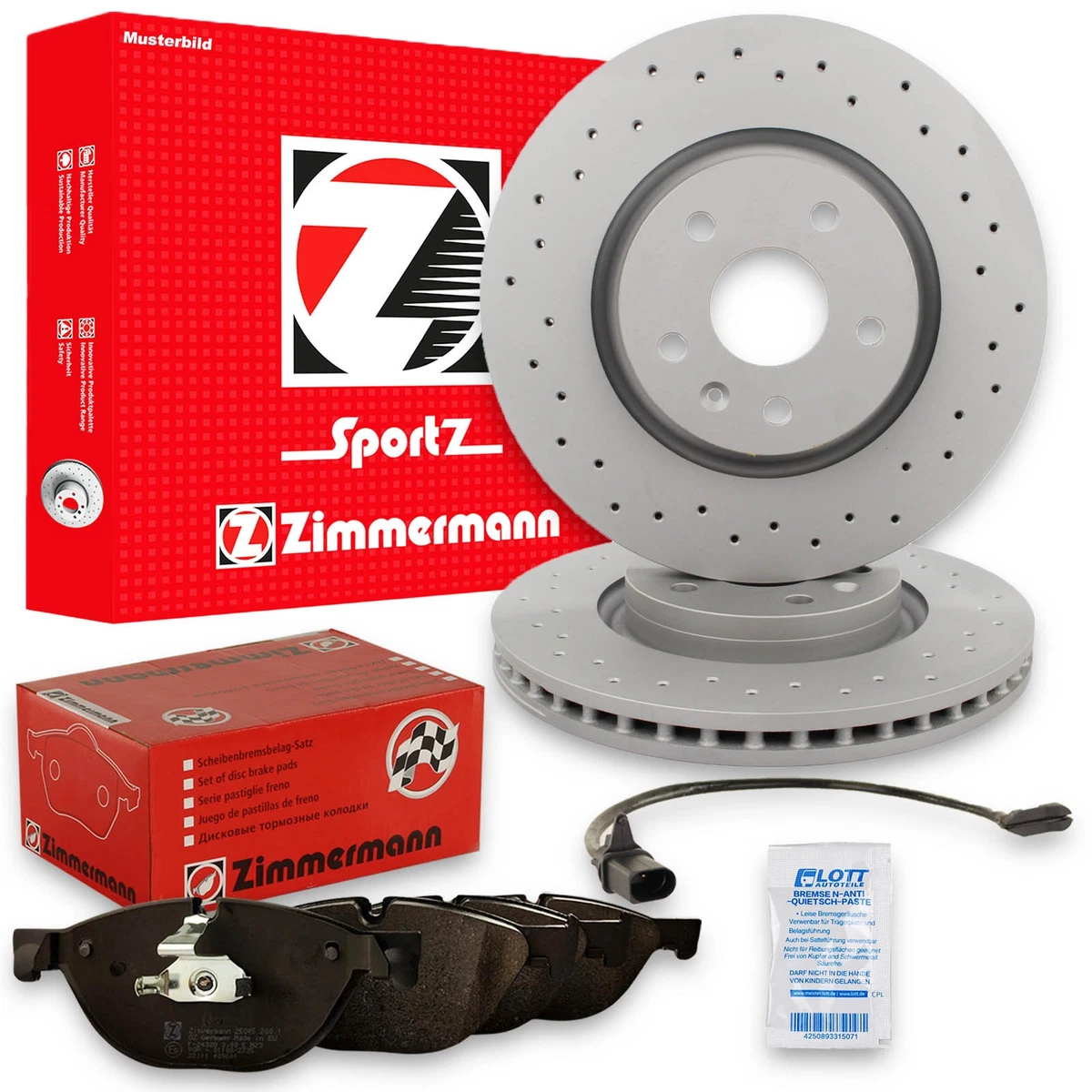 Гальмівні диски та колодки Zimmermann для SEAT Exeo (3R2) 2.0 TDI